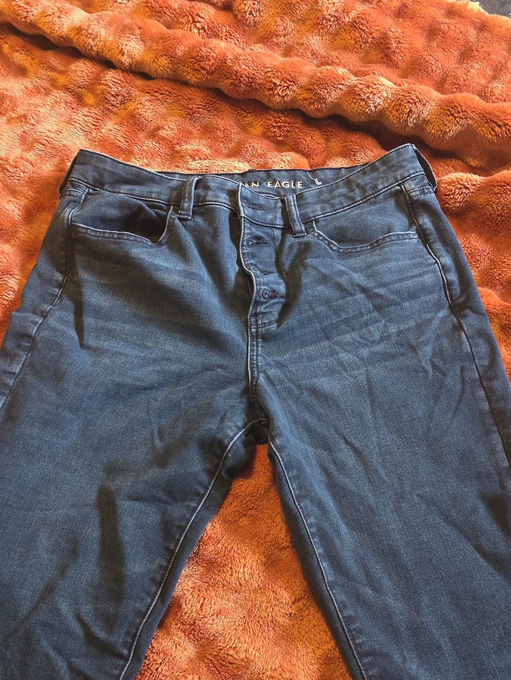 American Eagle Outfitters High-Rise Dark Blue Women’s Jeans